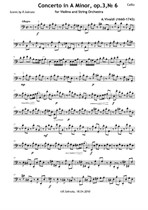 Concerto in A Minor for Violin and String Orchestra