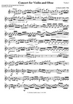 Concerto for Violin and Oboe. Arrangement for String Quartet